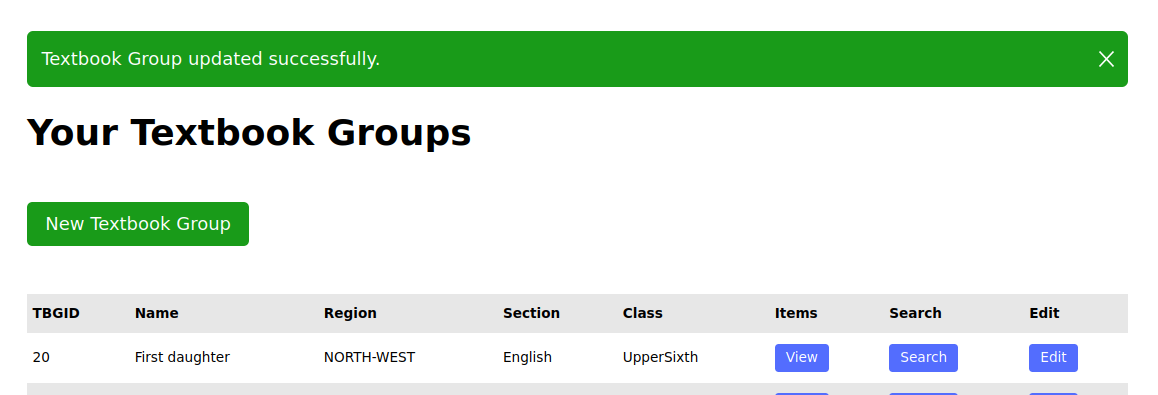 Customer textbook groups updated page Customer textbook groups updated page