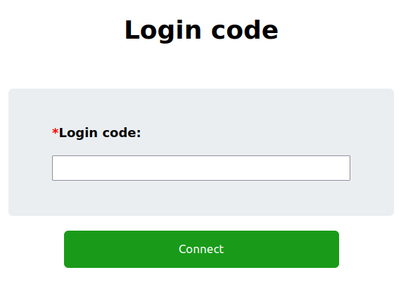 Login code page login code page