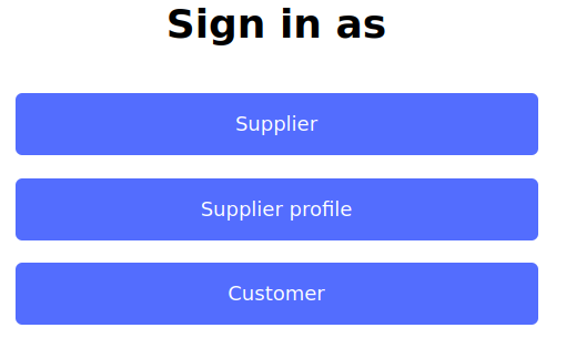 Sign in as page Sign in as page